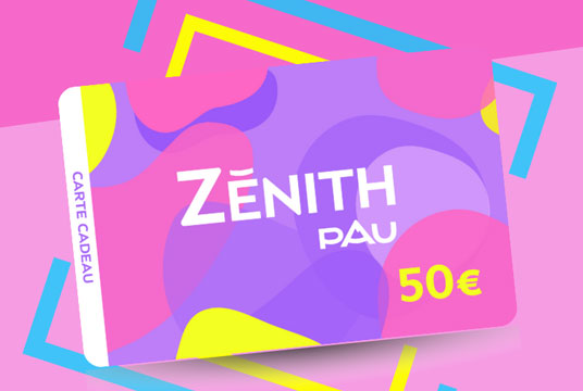 Offrez une expérience inoubliable à vos proches avec la carte cadeau du Zénith de Pau !